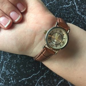Brown little watch