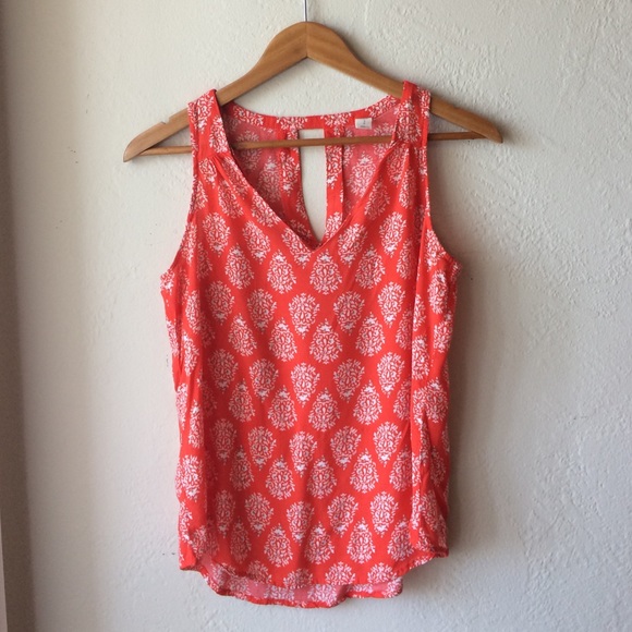 Bundle sale!! red tank with floral print - Small