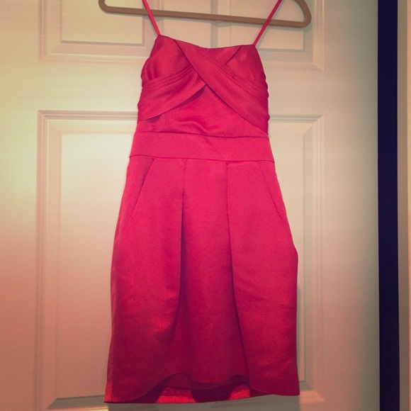 Gorgeous BCBG coral evening dress