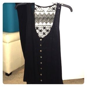 button down tank top