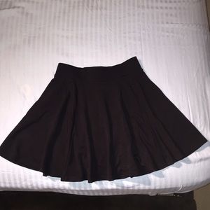 Black mini skater skirt (H&M)