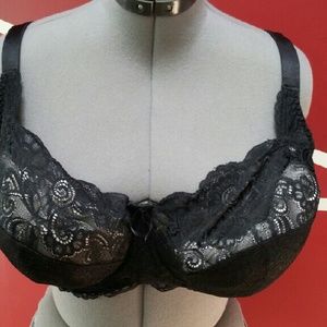 Sexy black lace Panache Andorra bra 38H
