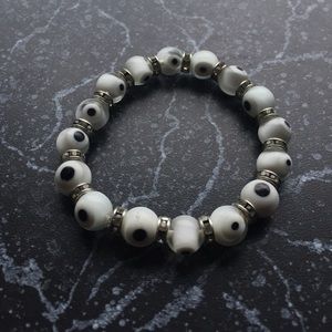 Evil eye white bracelet