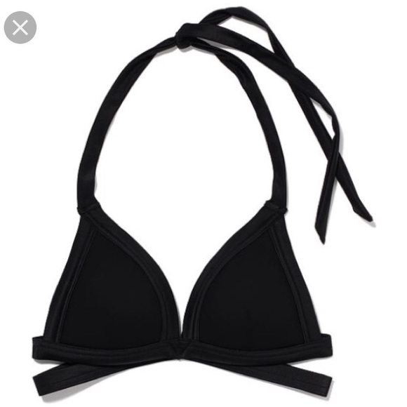 black bikini top
