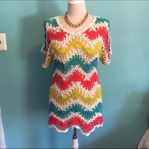 Arden B. Crochet top