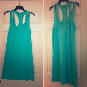 Aqua/teal t-shirt dress- soft and comfy!