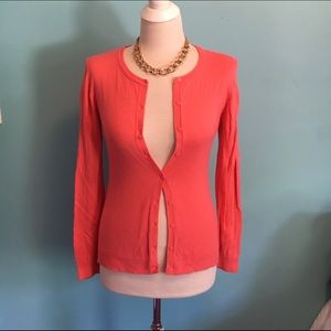 Coral cardigan