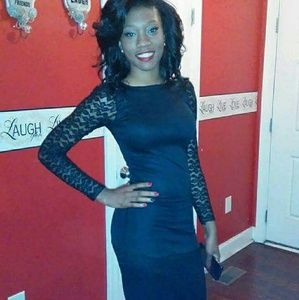 Black dress custom made