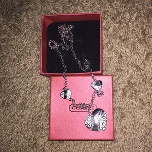 Coach Heart Charm Necklace