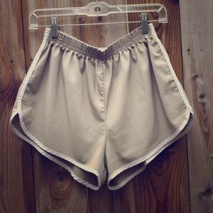 Vintage 1970's Dolphin Hem Track Shorts