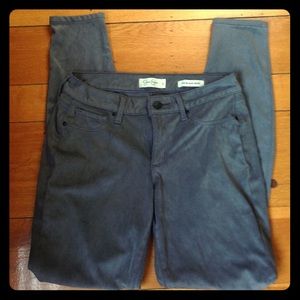 Faux suede jeggings