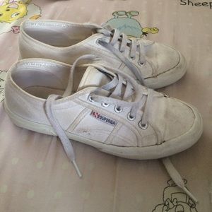 White Superga sneakers