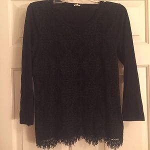 J. Crew Lace in the Front Shirt