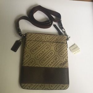 Coach factory cross body canvas bag