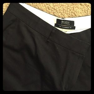 Black Slacks, Stretch Cotton Blend, Size 16
