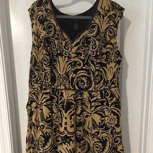 Gold and black dress great for work!