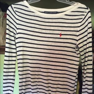 Polo Ralph Lauren blue stripe sweater
