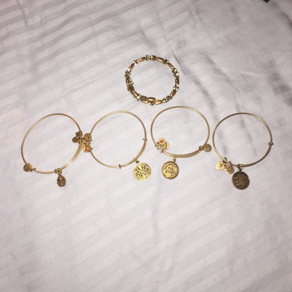5 Alex and Ani Bracelets