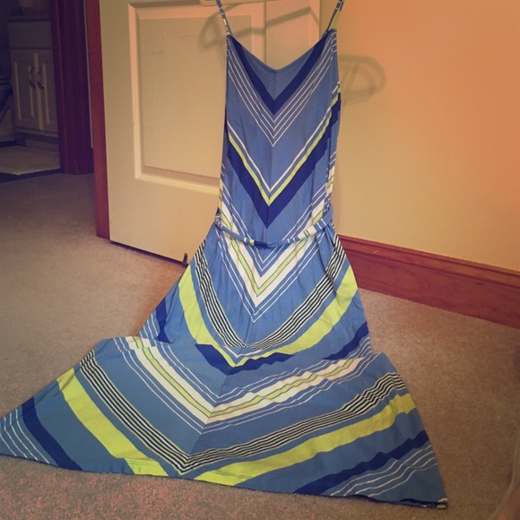 Old Navy chevron sundress with bright fun colors!