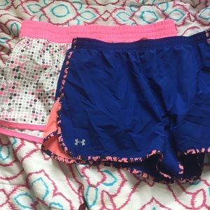 Set of two under armour shorts