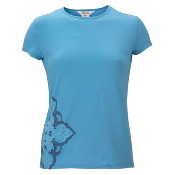 Marmot ECO Crew Medallion Tee in Summer Blue