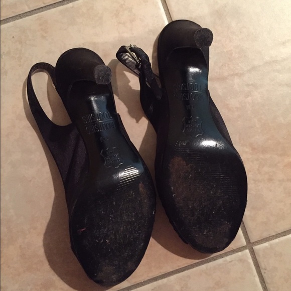 Black Slingback Heels - Picture 2 of 4