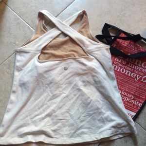 Lululemon white tank top