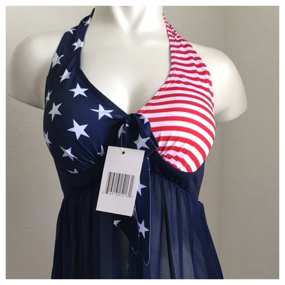 🎉🎉HP 5/3🎉🎉New - America Flag Bikini - Picture 3 of 4