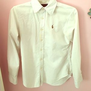 Ralph Lauren White Button Up Shirt