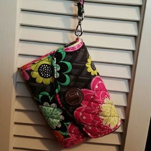 Vera bradley ziggy zinnia wristlet