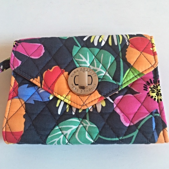 🆑 Vera Bradley Wristlet Wallet Jazzy Blooms