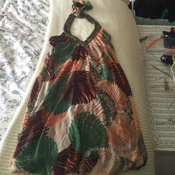 Palm pattern dress - Picture 2 of 4