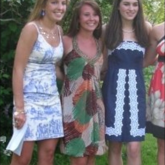 Dresses & Skirts - Palm pattern dress