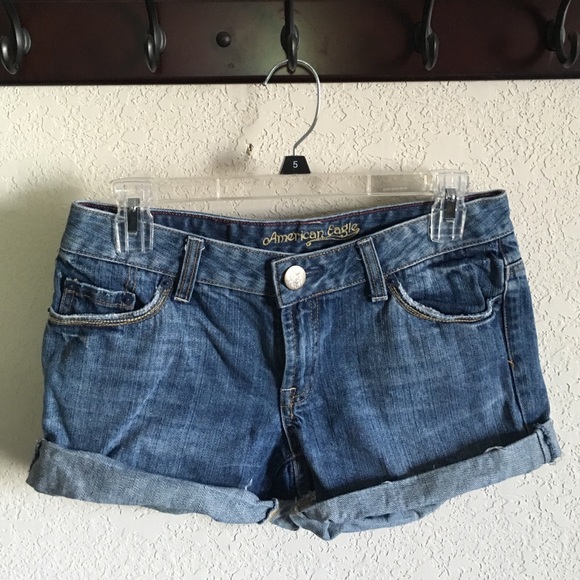 American Eagle Outfitters denim cuffed shorts