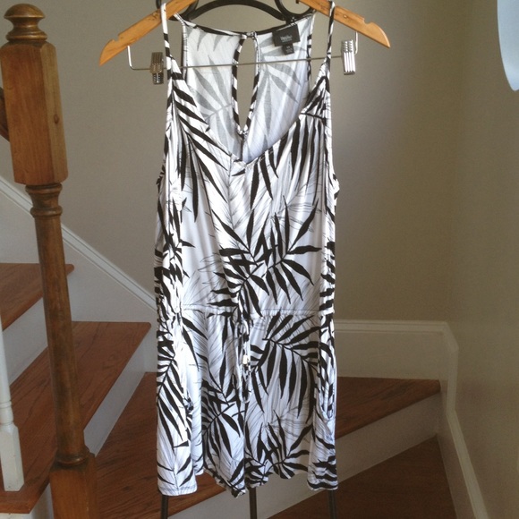 Pants - Palm print romper