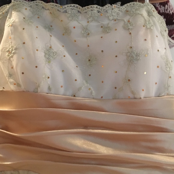 white gold dress - Picture 2 of 2