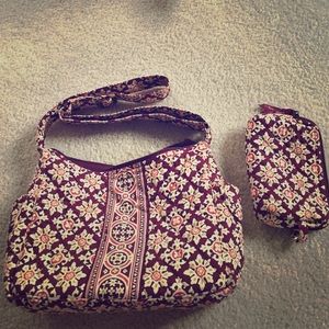 Authentic Vera Bradley bag and make up bag