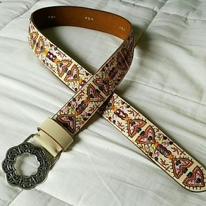 Lucky Brand embroidered belt