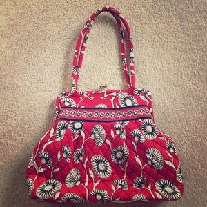 Red and black Vera Bradley shoulder bag