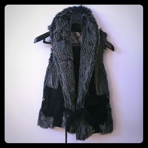 Kensi Faux fur sweater vest