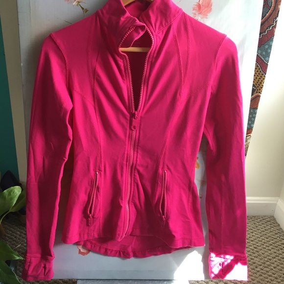 Pink running zip up