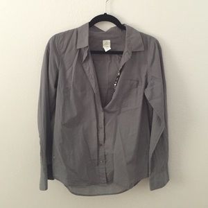JCREW Bedazzled Button Down