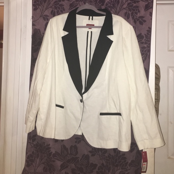 Merona Jackets & Blazers - Plus size black and white blazer