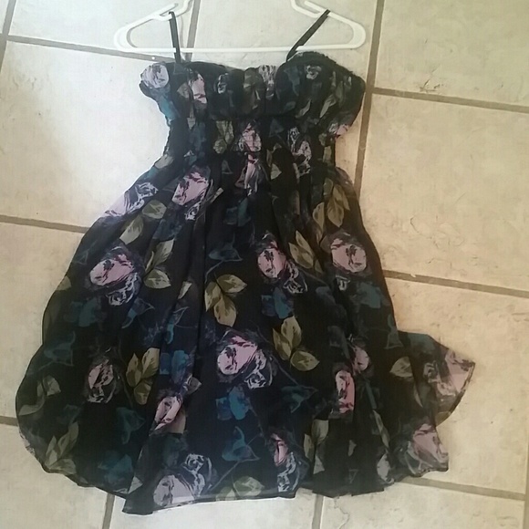 Kimchi Blue Chiffon Floral Dress - Picture 2 of 3