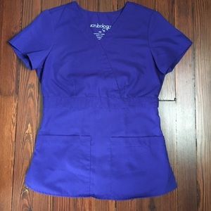Scrubology Scrub Top Purple XS