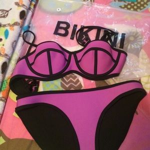 Purple triangle bikini OBO