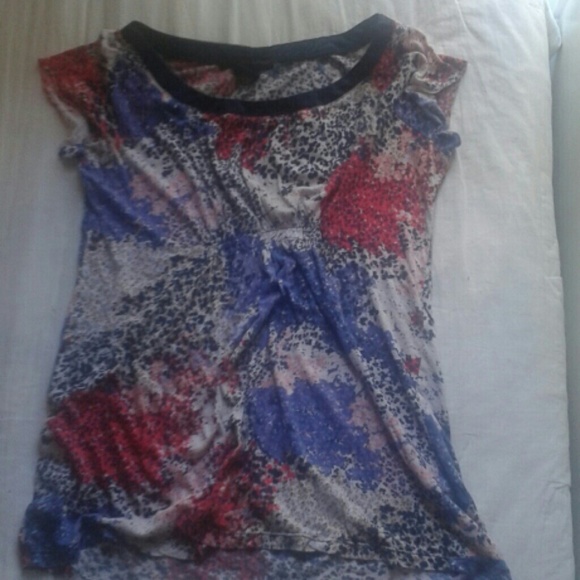 Paint splattered t shirt