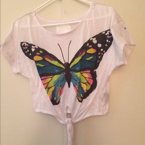 butterfly crop top