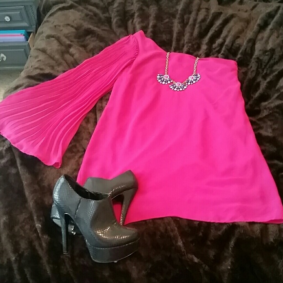 Fuschia party dress