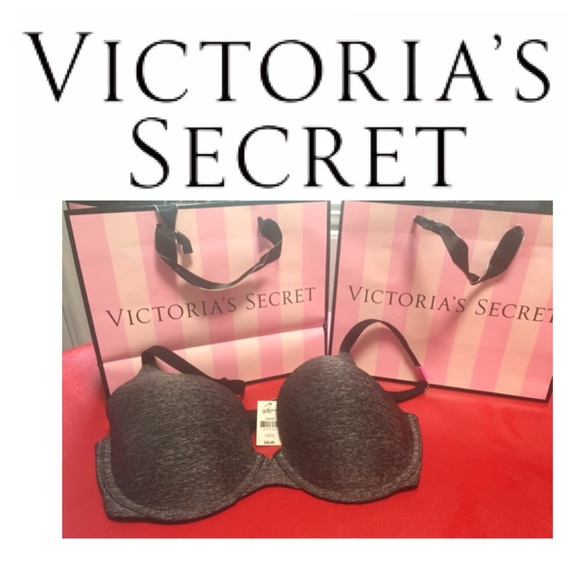 Victoria's Secret PINK 34 DD Campus gray sexy bra